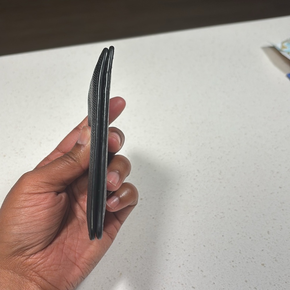 Black Men’s Pebbled Leather Coach Wallet - Picture 7 of 14